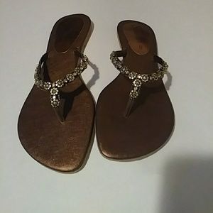 Womens Jeweled Pakistan Flat Sandals